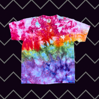 Ice Dye Pride Short Sleeve Kids Shirt Large