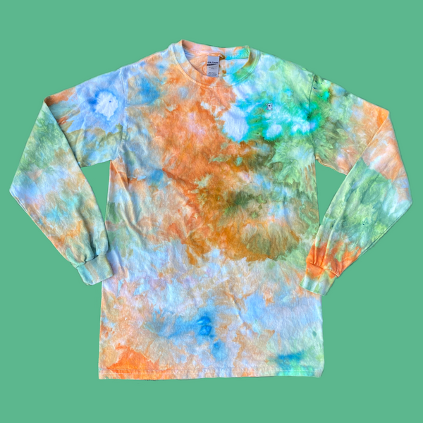 Ice Dye Long Sleeve T-Shirt Adult Small