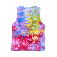 Ice Dye Pride Adult Tank Top Med