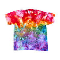 Ice Dye Pride Short Sleeve Kids Shirt Large