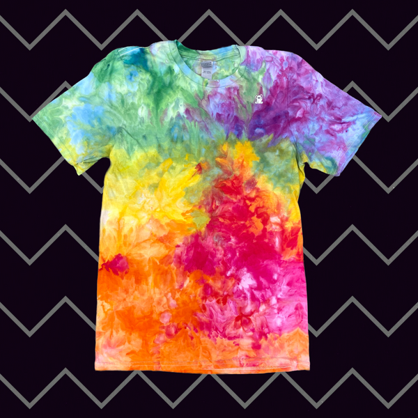 Ice Dye Pride Adult Short Sleeve Shirt XS