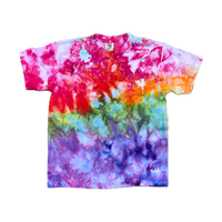 Ice Dye Pride Short Sleeve Kids Shirt Large