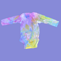 Ice Dye Long Sleeve Onesie