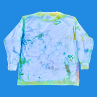 Ice Dye Long Sleeve Kids Shirt Medium