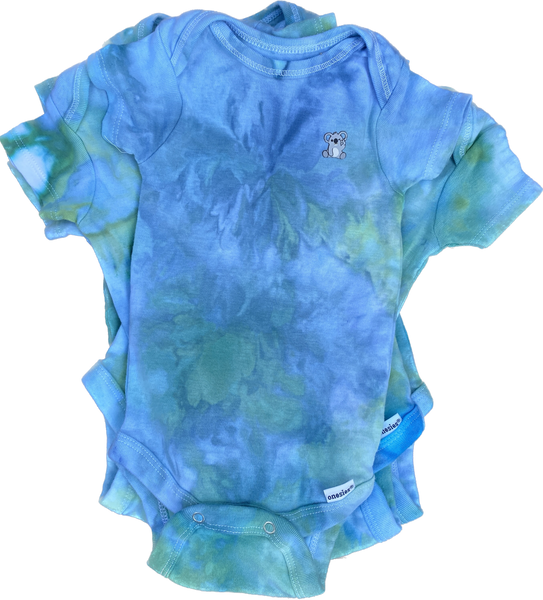 4PK Ice Dye Short Sleeve Onesies