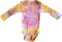 4PK Ice Dye Long Sleeve Onesies